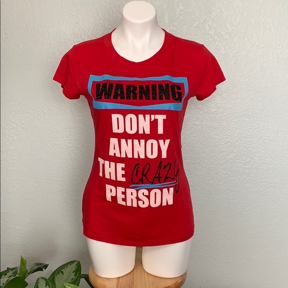 Tops - Crazy Person Tee Women’s M